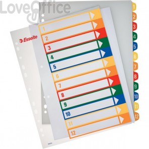 Rubrica numerica PPL Maxi stampabile al PC Esselte - 12 tasti scrivibili - 100214