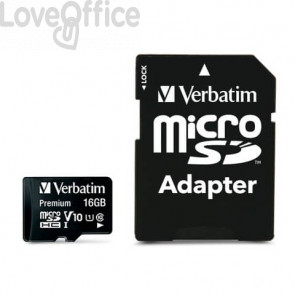 Flash memory card Verbatim - Micro SDHC Class 10 - 16 GB - 44082