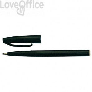 Penna punta in fibra Sign Pen Pentel - Nero - 2 mm