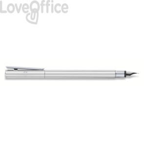 Penna Stilografica Faber-Castell Neo Slim - M - metallo cromato 342000