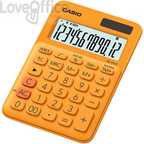 Calcolatrice da tavolo MS-20UC a 12 cifre Casio - Arancione - MS-20UC-RG