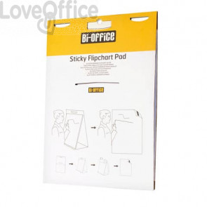 Lavagna da tavolo Bi-Office in carta autoadesiva 58,5x50 cm Bianco FL148303