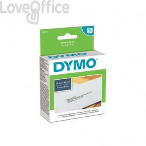 Etichette per Dymo LabelWriter permanenti - 28x89mm - Bianco - 1983173 (Rotolo da 130 etichette)