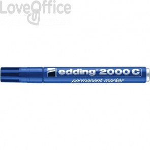 Pennarello indelebile Blu Edding 2000 - tonda - 1,5-3 mm