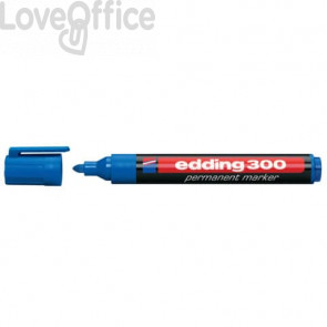 Pennarello indelebile Blu Edding 300 - tonda - 1,5-3 mm