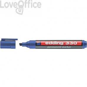 Pennarello indelebile Blu Edding 330 - scalpello - 1-5 mm