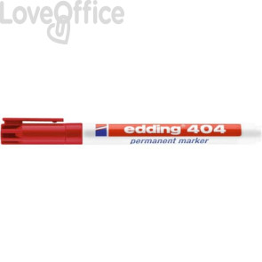 Edding - Pennarello indelebile Rosso - punta extra-fine - 0,75 mm