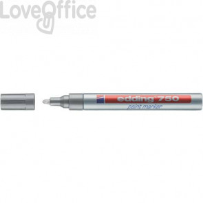 Pennarello a vernice Argento - Edding 750 - tonda - 2-4 mm