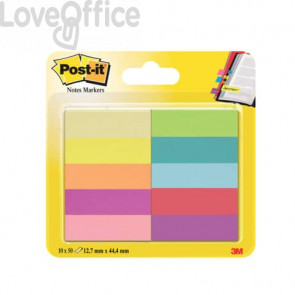 Segnapagina Post-It® Notes Markers In Carta - 12,7x44,4 mm - Jaipur (Conf.10 blocchetti da 50ff)