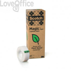 Nastro adesivo Scotch® Magic™ 900 - 19 mm x 33 m (conf.9)