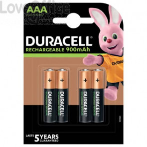 Batterie ricaricabili Duracell Precaricata Ministilo 800 mAh AAA - DU77 (conf.4)