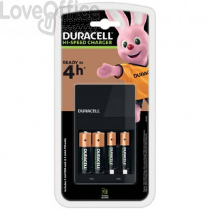 Caricabatterie Duracell Charger CEF 14 (4 ore) con 2 AA+2AAA Value n/a DU101