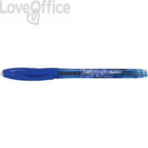Penne cancellabili Gel-ocity illusion gel Bic - 0,7 mm - Blu (conf.12)