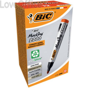 Permanent Marker 2000 Bic - Rosso - tonda - 2,5 mm - 8209133 (conf.12)