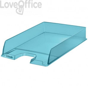 Vaschette portacorrispondenza Esselte Colour'Ice polistirolo A4 Blu Trasparente (conf.10)
