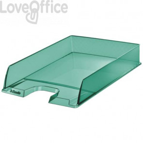 Vaschette portacorrispondenza Esselte Colour'Ice polistirolo A4 Verde Trasparente (conf.10)
