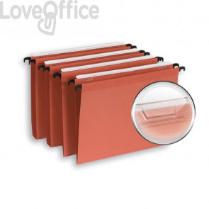 Cartelle sospese per cassetto ELBA Defi interasse 33 cm Arancione fondo V 100330631 (conf.25)