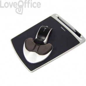 Mousepad Easy Glide con Microban Fellowes - Nero - 93730