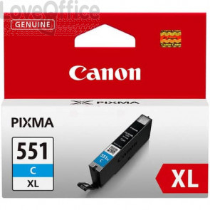 Cartuccia Originale Canon 6444B001 A.R. Chromalife 100+ CLI-551XL C Ciano