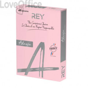 Cartoncini colorati A4 Rosa INTERNATIONAL PAPER Rey Adagio 160 g/m² (risma 250 fogli)