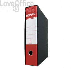 Registratori commerciali TOPToo con custodia Dorso 8 cm Rosso 23x30 cm (conf.6)