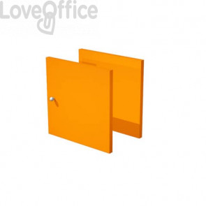 Set due antine Libreria caselle Maxicube Artexport - 32,2x32,1x1,6 cm - Arancione - 2a MaxC/O