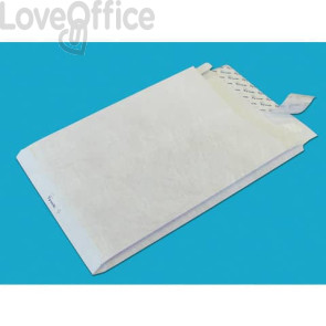 Buste a sacco con strip Tyvek Postyvek 55 g/m² Bianco 30,5x40,6 cm (conf.100)