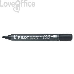Pennarello indelebile Nero Pilot Permanent Marker 100 punta tonda 4,5 mm 2705