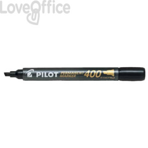Pennarello indelebile Nero Pilot Permanent Marker 400 punta a scalpello 4,5 mm 2710