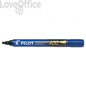 Pennarello indelebile Blu Pilot Permanent Marker 400 punta a scalpello 4,5 mm 2711