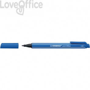 Fineliner Stabilo pointMax 0.8 mm Blu oltremare (conf.10)
