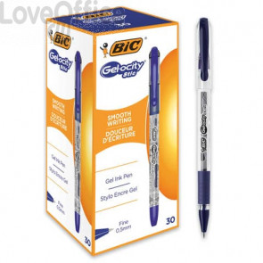 Penne gel con cappuccio BIC Gel-ocity Stic 0,5 mm Blu 968484 (conf.30)