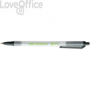 Penne a sfera a scatto Bic® ECOlutions™ Clic - Nero - 1 mm - 8806871 (conf.50)