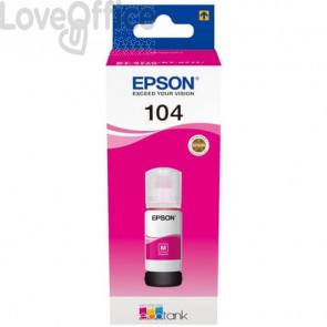 Inchiostro in bottiglia Epson 104 EcoTank Magenta EPSON C13T00P340 