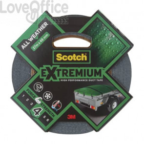 Nastro adesivo extra resistente per tutte le temperature Scotch® All Weather - 48 mm x 27,4 m - Grigio scuro - 22304827AW