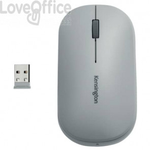 Mouse wireless doppio Kensington SureTrack™ 48x184x105 mm Grigio K75351WW
