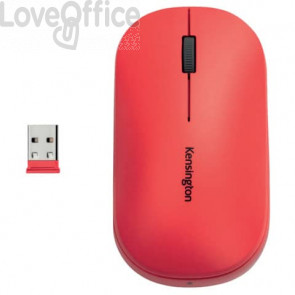 Mouse wireless doppio Kensington SureTrack™ 48x184x105 mm Rosso K75352WW
