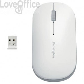 Mouse wireless doppio Kensington SureTrack™ 48x184x105 mm Bianco K75353WW