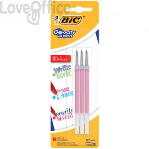 Refill BIC Gel-ocity Illusion Blister 0,7 mm Rosso - 944023 (conf.3)