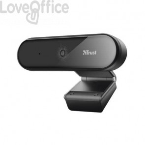 Webcam Full HD Trust Tyro risoluzione 1080p con treppiede - Nero 23637