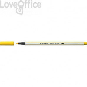 Pennarello Stabilo Pen 68 brush - punta a pennello - M 1 mm Giallo 568/44