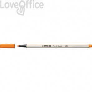 Pennarello Stabilo Pen 68 brush - punta a pennello - M 1 mm Arancio 568/54