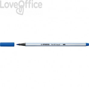 Pennarello Stabilo Pen 68 brush - punta a pennello - M 1 mm Blu oltremare - 568/32