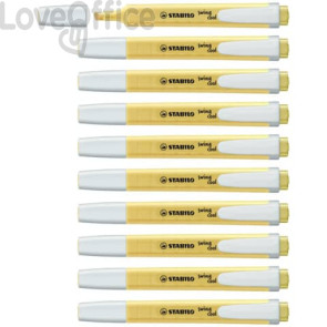 Evidenziatori Stabilo Swing® Cool Pastel 1-4 mm - Giallo banana (conf.10)