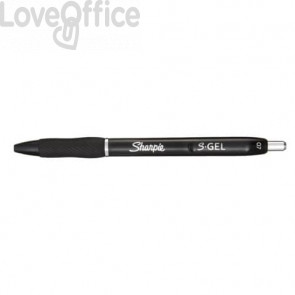 Penna gel a scatto Sharpie S-Gel - punta media 0,7 mm - Nero