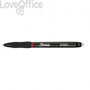 Penna gel a scatto Sharpie S-Gel - punta media 0,7 mm - Rosso
