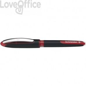 Penna roller Schneider One Sign Pen - punta 1 mm - tratto 0,8 mm - Rosso