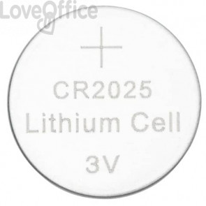 Batterie al litio a bottone 3V Q-Connect CR2025 - KF14559 (conf.4)