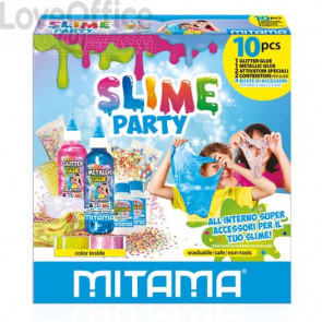 Kit  Mitama Slime Party Glitter Glue colori assortiti colori assortiti - 62883