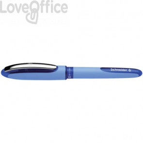 Penna roller con punta ad ago Schneider Hybrid 0,5 mm blu